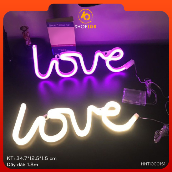 Đèn led trang trí hình chữ love, đèn trang trí sự kiện tình yêu - ảnh sản phẩm 1