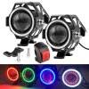 1 chiếc đèn pha led xe máy u7 với mắt thiên thần đèn phụ trợ động cơ đèn - ảnh sản phẩm 1