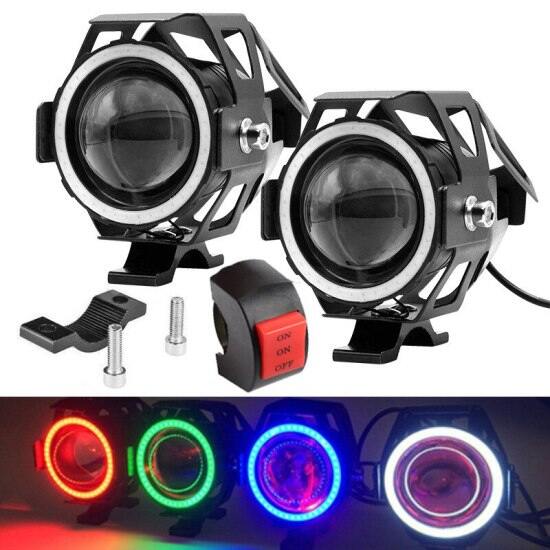 1 chiếc đèn pha led xe máy u7 với mắt thiên thần đèn phụ trợ động cơ đèn - ảnh sản phẩm 1