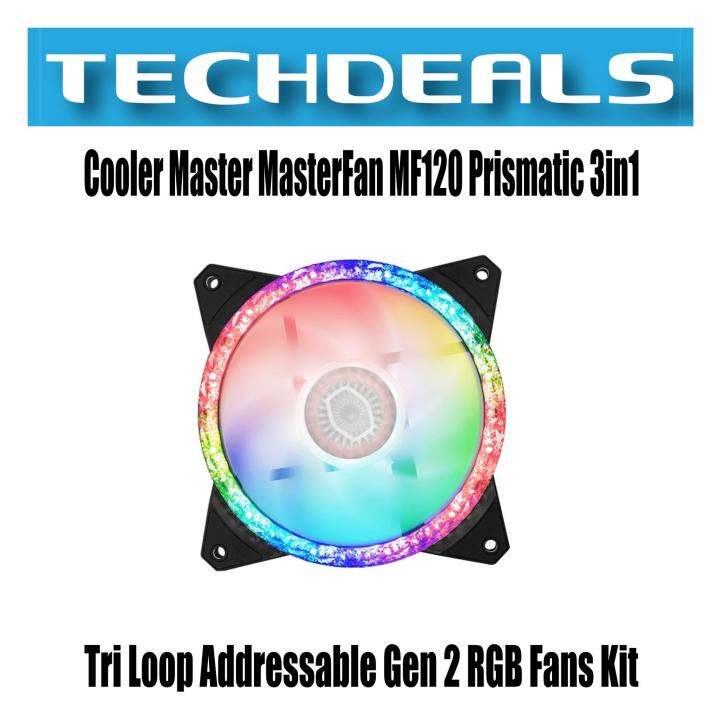 Cooler Master MasterFan MF120 Prismatic 3in1 Tri-Loop Addressable Gen 2 ...