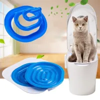 Cat training Toilet Seat Plastic litter Box Tray Kit Professional Trainer Clean Kitten Healthy Cats Human Toilet Cat Mat