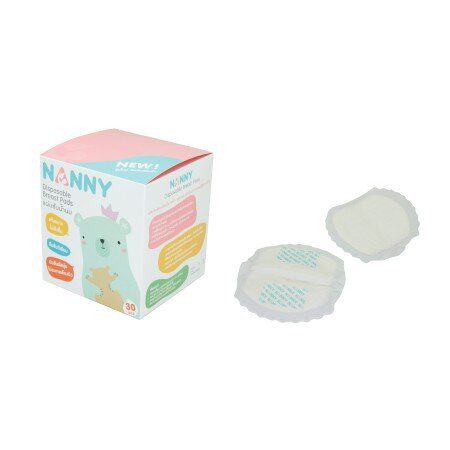nanny-แผ่นซับน้ำนม-disposable-breast-pads-กล่อง-30-ชิ้น