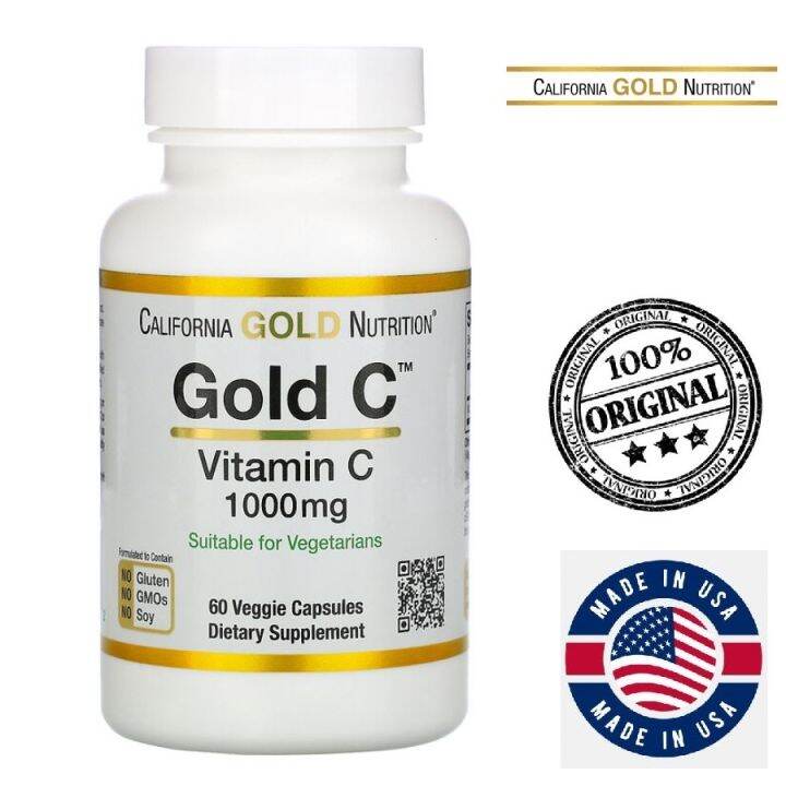 California Gold Nutrition Gold C Usp Grade Vitamin C 1000 Mg 60 240 Veggie Capsules Lazada