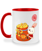 แก้วสกรีนชื่อ เทศกาล ตรุษจีน Happy chinese new year แก้วสองสี แก้วมัค twotone coffee mug แก้วสองสี แก้วสกรีน แก้วกาแฟ เหมาะเป็น ของขวัญ ของที่ระลึก ของขวัญวันเกิด