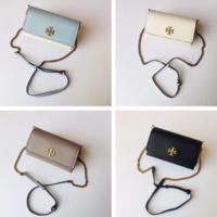 2023 new Tory Burch Mini Size Litchi pattern leather clamshell chain bag single shoulder bag crossbody bag