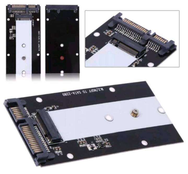 s103-metal-case-b-key-m-2-ngff-ssd-to-2-5in-sata-adapter-card-2230-2280-สำหรับ-m-2sataเท่านั้น-ไม่รองรับnvme