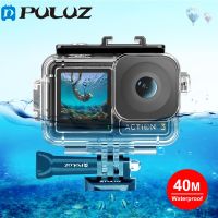 3 40m Camera Waterproof Case Underwater Waterproof Housing Diving Case With Cold Shoe &amp; Buckle For DJI Osmo Action