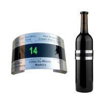 Colarinho de vinho Termômetro com display LCD Bar Beverage Tool Inteligente Garrafa Snap Clip Sensor para Champagne Beer Red Wine