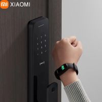 【LZ】 Xiaomi-Electronic Digital Door Lock Moda Bluetooth Homekit App Desbloqueio Remoto Impressão Digital Biométrica Smart Card Senha Chave