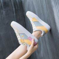 Ready Stock kasut perempuan air force 1 street snap cream daisies sneakers casual board versatile running shoes lat shoe