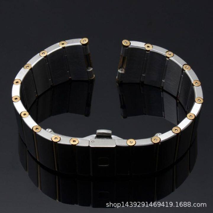 สายสแตนเลสสำหรับสายนาฬิกา-omega-constellation-double-e-series-สายนาฬิกาผู้ชายนาฬิกาผู้หญิง-17-มม-23-มม-25-มม