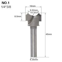 1/2 "1/4" ก้านบิตก้านดราก้อนบอลจุด-ตัดรอบมากกว่าร่องบิตเราเตอร์สำหรับแกะสลักไม้เครื่องมือตัด