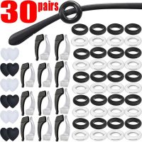 Round Silicone Anti-slip Eyeglass Ear Hooks Transparent 30Pairs Retainer Holder Elastic Glasses Ear Hook Eyeglasses Accessories Eyewear case