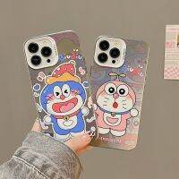 เคสโทรศัพท์หรูหราแบบเรียบง่ายสำหรับ iPhone14 Promax Anime Doraemon Case สำหรับ iPhone13 กรณีการ์ตูนน่ารักสำหรับ iPhone11 เวอร์ชั่นเกาหลีแฟชั่นคู่กรณีสำหรับ iPhone14