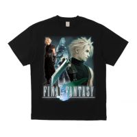 เสื้อยืดโอเวอร์ไซส์Infinit เสื้อยืดแขนสั้น คอกลม ผ้าฝ้าย พิมพ์ลาย FinalFantasy final fantasy remake สําหรับผู้ชาย และผู้