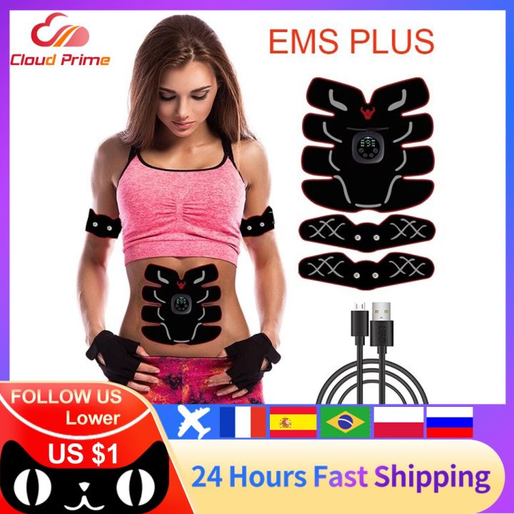 Ems Wireless Muscle Stimulator Abs Abdominal Muscle Trainer Toner Body Fitness Hip Trainer