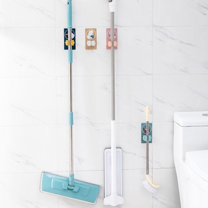 multifunctional-cartoon-mop-holder-punch-free-mop-rack-bathroom-storage-sticky-hook
