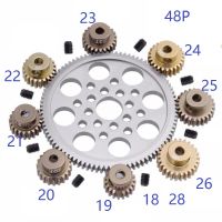 โลหะ 48P Spur Gear 92T 85T 80T Pinion 18T 19T 20T 21T 22T 23T 24T 25T 26T เกียร์มอเตอร์สำหรับ Sakura R31 G31 SCX10 AX10 Traxxas HPI-lihelong3