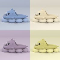 Man Women Shark Slippers Summer Couples Cute Cartoon Sharks Slippers Funny Home Cute Cartoon Sandals for Uni