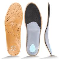 ✌ Leather Orthotic Insole for Flat Feet Arch Support Orthopedic Shoes Sole Insoles for Feet Suitable Men Women Children O/X Leg