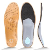 Leather Orthotic Insole for Flat Feet Arch Support Orthopedic Shoes Sole Insoles for Feet Suitable Men Women Children O/X Leg