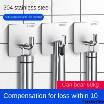 304 Stainless Steel Metal Hat Cloth Hanger Coat Hook for Shower Toilet Rail  Adhesive Wall Hooks Coat Hooks Wall Mounted - China Adhesive Wall Hooks,  Coat Hooks Wall Mounted