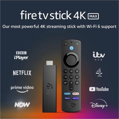 Amazon Fire TV Stick 4K Max streaming device, Wi-Fi 6, Alexa Voice Remote (includes TV controls) QC7311632