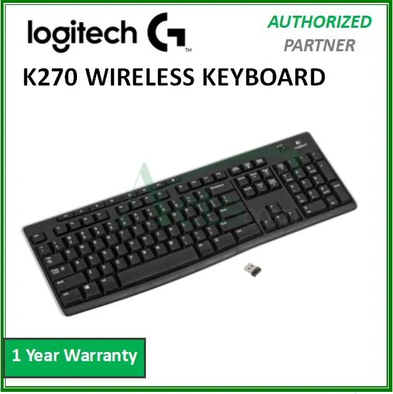 mischief Cyclops Moderate Logitech K270 Full-Size 2.4 GHz Wireless Keyboard with Unifying Receiver |  Lazada