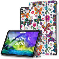 เคส iPad Pro 11 2020,[รองรับการจับคู่และชาร์จ Apple pencil] Auto Wake Sleep Smart Stand Magnetic Tri-Fold flip COVER SLIM FIT ซองหนัง PU สำหรับ iPad Pro 11 นิ้วรุ่นที่ 2020 a2228 a2231