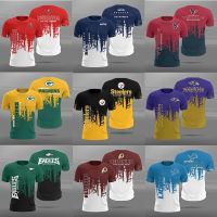 Nfl เสื้อยืดคอสเพลย์รักบี้แขนสั้นลายรักบี้ 3D