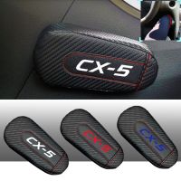 For Mazda Cx-5 Cx5 1pc Carbon Fiber Leather Auto Leg Cushion Knee Pad Car Door Arm Pad Car Accessories Vehicle Protective