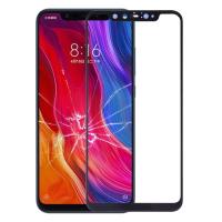 เลนส์กระจกด้านนอกหน้าจอด้านหน้าสำหรับ Xiaomi Mi 8 Explorer (สีดำ) (คลังสินค้าพร้อม)(As You Like it)