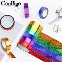 Glitter Washi Tape Laser Foil Sticker Masking Tapes for Decor Scrapbooking Photo Album DIY Stationery School Office Supplies 5m TV Remote Controllers