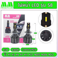 ไฟหน้าLED S8 (รับประกัน 1 ปี 45W 6000K 12000LM)