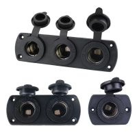 1 2 3 Holes Panel 12V Waterproof Lighter Socket Power Outlet Replacement DIY Kit For Car Boat ATV RV Truck