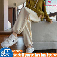 ผู้หญิง Corduroy Harem กางเกงฤดูหนาว Warm Fleece Lined สีทึบสบายๆขากว้าง Sweatpants