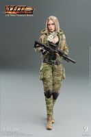 6 inch 1/12 Action Figures for MEZCO SHF VERYCOOL VCF 3004 MC camouflage female soldier Vera