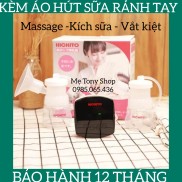 Có Pin Sạc Combo Máy Hút Sữa Điện Đôi Hichito Nhật Bản & Áo Hút Sữa Rảnh