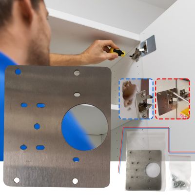 【LZ】 Practicability Kitchen Cupboard Door Hinge Repair Kit Cabinet Hinge Repair Side Panels Mount Kitchen Door Hinge Repair Plates