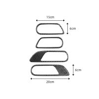 、‘】【’ Carbon Fiber Style Car Inner Door Handle Bowl Frame Cover Molding Trim Sticker For Mazda 3 Axela 2010 2011 2012 2013