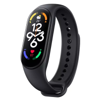 Xiaomi Mi Band 7 สร้อยข้อมือสมาร์ท6สี AMOLED หน้าจอเลือดออกซิเจนติดตามการออกกำลังกายบลูทูธกันน้ำสมาร์ทวง