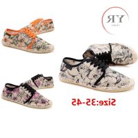 COD DSFGERERERER Unisex Toms Shoes Floral Canvas Shoes Comfortable Slip Ons Shoes