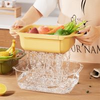 【CC】 Drain Basket Fruits Vegetables Washing Storage Strainers Bowl Cleaning Filter Colander