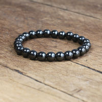 【 Cw】สร้อยข้อมือแม่เหล็กลูกปัด Hematite หินบำบัดการดูแลสุขภาพแม่เหล็ก Hematite ลูกปัดสร้อยข้อมือผู้ชาย Jewelryhot