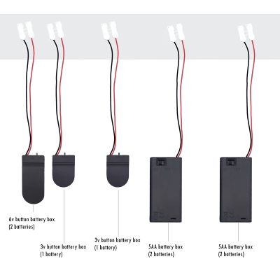 【CC】♞♗₪  Battery Holder 3v 6v Coin Cell with Tools Railway Layout