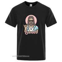 Funny Jesus Print Mens T-Shirt Fashion Men T Shirts Cotton High Quality Tshirt Sweet Six Gesture Tops