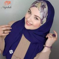 Hijab Modis Sifon มุสลิม Abababayas Jersey Syal Selendang Kepala Gaun Islami Turban Wanita Turban Instan