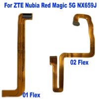 สายดิ้นแถบไฟกระพริบคุณภาพดั้งเดิมสําหรับ ZTE Nubia Red Magic 5G NX659J อะไหล่โทรศัพท์