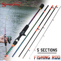 Souilang UL Fishing Rod 1.8- 2.4m 5 Section Carbon Fiber Travel Spinning rod Casting rod Fishing Rod Carp Rod Fishing Tackle