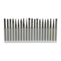 20Pc Full Double Grain Tungsten Carbide Rotary Burr Milling Cutter Milling Cutter Bit Set Mini Drill Rotating Tool Accessories Engraving Drill Bit